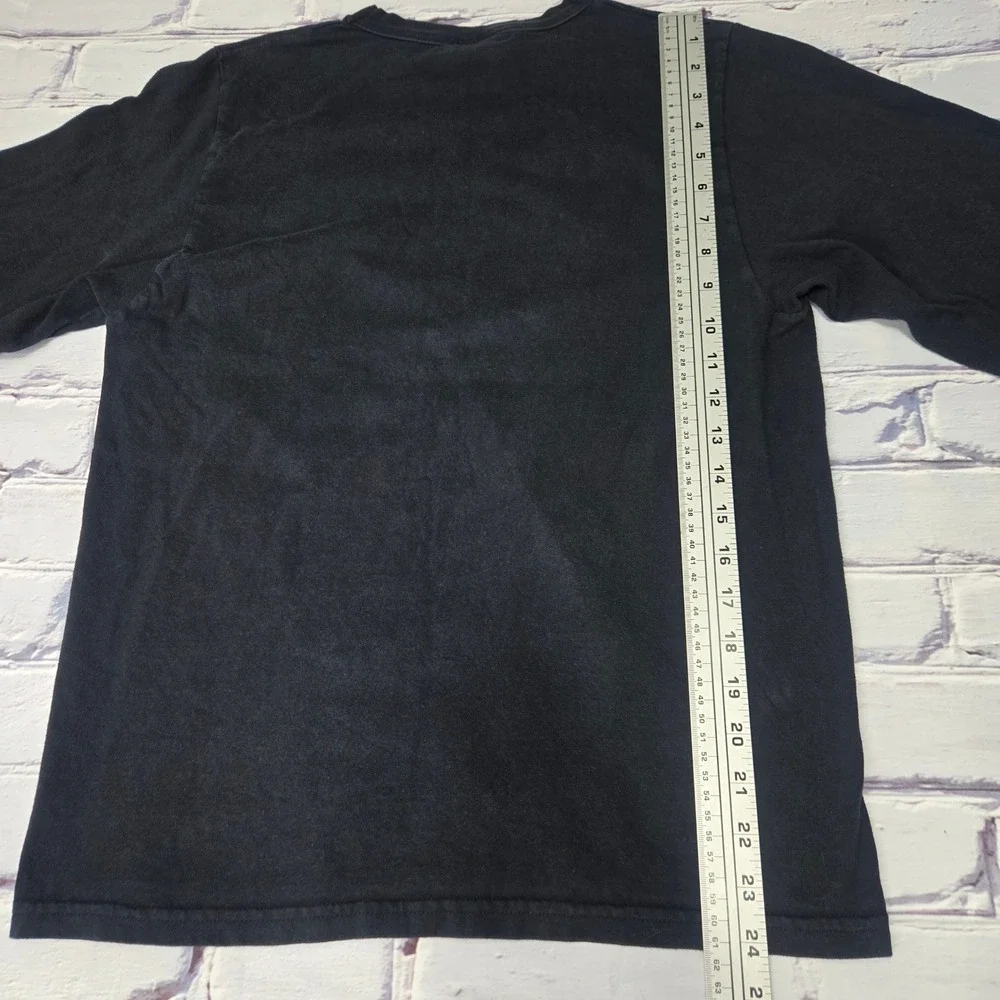 Y2K Jordan Michael‎ Long Sleeve T Shirt Black Red Jumpman Graphic Print Men Sz S